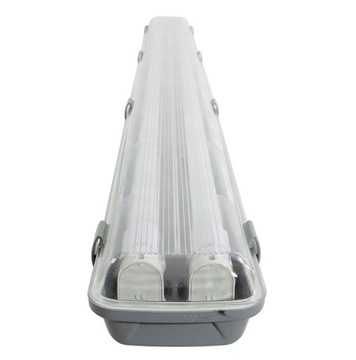 Герметичный светильник 120см + 2x светодиодные люминесцентные лампы SuperLED