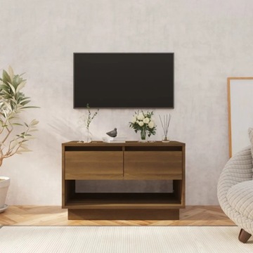 Tv skříňka hnědý dub 70 x 41 x 44 cm kompozitní dřevo Hnědá 812977