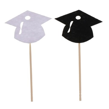 20x Felt Graduation Cap Cake Cupcake