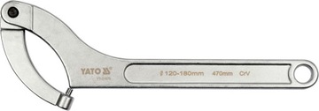KLUCZ HAKOWY Z OKRĄGŁYM BOLCEM PRZEGUBOWY 120-180mm