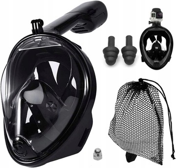 МАСКА ПОЛНОЛИЦЕВАЯ ДЛЯ ДАЙВИНГА для подводного плавания, СКЛАДНАЯ, размер S/M, НЕ ЗАТУПАЕТСЯ.