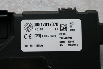 BODY KOMPUTER MODUŁ BSI GRANDE PUNTO 00517017070
