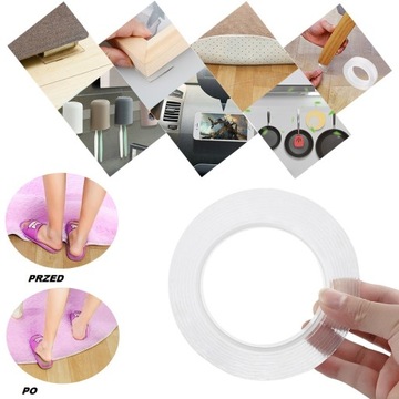 ЛЕНТА ДВУХСТОРОННЯЯ НАНО-ГЕЛЕВАЯ ФИКСИРУЮЩАЯ СТРОНГ 3М