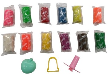 Набор волшебной пены, пластилина и пластилина в коробке - коробка 12 цветов.