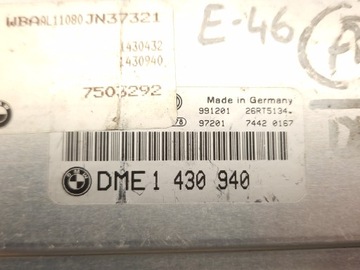 BMW E36 E39 - ŘÍZENÍ MOTORU DME1430940
