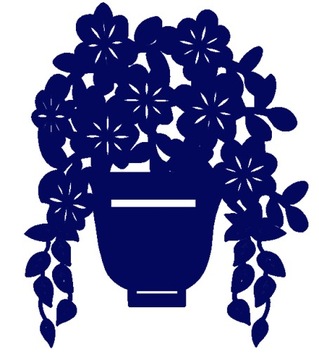 2. Zawieszka DONICA kwiaty ozdoba ażurowa KOLORY