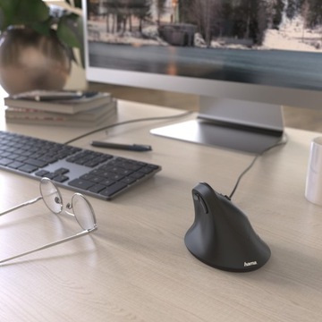 Эргономичная проводная мышь Мышь Hama EMC-500