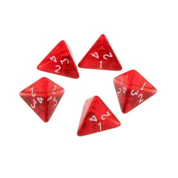 100Pcs Polyhedral Dice D4 Die for Dungeons&Dragons DnD Table Game Accessory