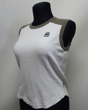 LEVIS koszulka top t-shirt biała khaki 40/L