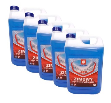 Zimowy płyn do spryskiwaczy 5x5L -20*C Płyn zimowy - tylko dla firm