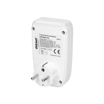 WATOMIERZ MIERNIK POBORU ZUŻYCIA ENERGII ELEKTRYCZNEJ PRĄDU KALKULATOR LCD