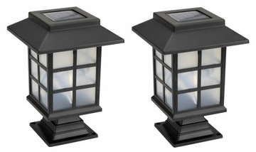 2 x Nowoczesny znicz solarny na cmentarz LED