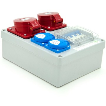 СТРОИТЕЛЬНЫЕ РАСПРЕДЕЛИТЕЛЬНЫЕ УСТРОЙСТВА 2x32A/4+ 2xGS защищенные