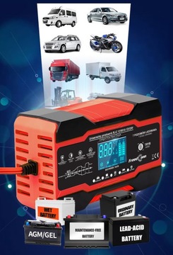 МОЩНЫЙ АВТОМОБИЛЬНЫЙ ВЫПРЯМИТЕЛЬ АККУМУЛЯТОР 10А 12В 24В Польские субтитры