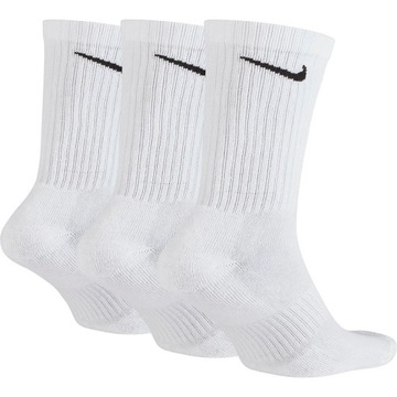 НОСКИ NIKE LONG SX7664, размер 34–38, БЕЛЫЕ, 3 ПАКЕТА