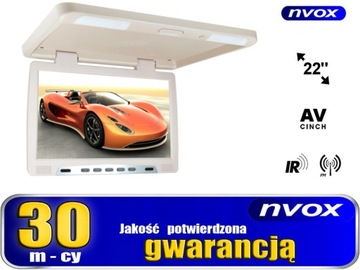 Потолочный ЖК-монитор NVOX 22 дюйма со светодиодной подсветкой, ИК, FM, VGA, AV