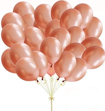 BALONY LATEKSOWE ROSE GOLD GRUBA GUMA MOCNE 50 szt