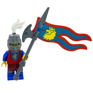 LEGO Rycerz Herb Lew z chorągwią flagą Zamek 10305