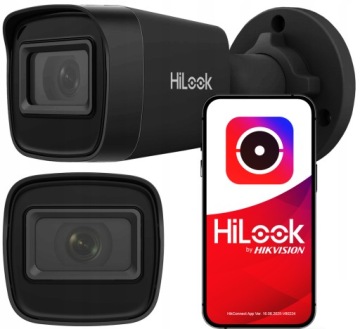 Venkovní Ip kamera 4MPx 2K+ HiLook od Hikvision IPC-B141H-C Black 2.8 mm