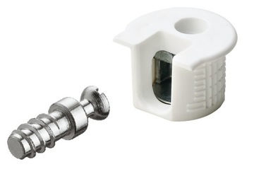 Złącze Hafele Rafix 20+trzpien Białe do 19mm 50kpl