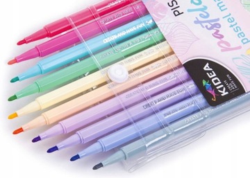 KIDEA Маркеры ШКОЛЬНЫЕ ПОЕЗДКИ, ПАСТЕЛЬ, 10 ЦВЕТОВ