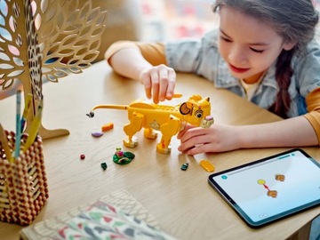 LEGO DISNEY 43243 KRÓL LEW LWIĄTKO SIMBA + LEGO TORBA PAPIEROWA ŚREDNIA