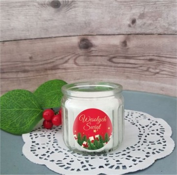 Рождественская свеча в мешочке с бантом. Рождественский ПОДАРОК.