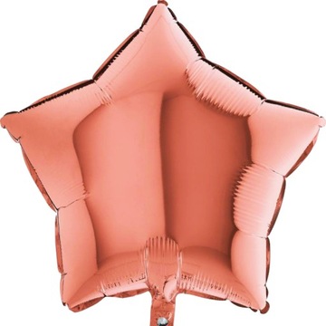 Balon foliowy GWIAZDKA ROSE GOLD GRABO 18