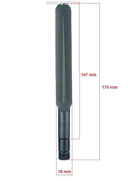 ANTENA GSM LTE DO FOTOPUŁAPKI 5 dBi 170 mm