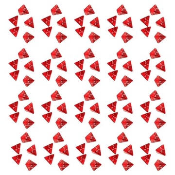 100Pcs Polyhedral Dice D4 Die for Dungeons&Dragons DnD Table Game Accessory