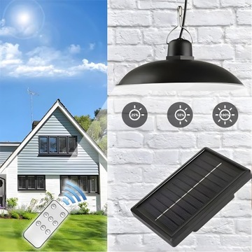 СОЛНЕЧНАЯ ЛАМПА 2x СВЕТОДИОДНАЯ ЛЮСТРА ПОДВЕСНАЯ САДОВАЯ ПАНЕЛЬ + ПУЛЬТ ДИСТАНЦИОННОГО УПРАВЛЕНИЯ