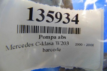 MERCEDES C-CLASS W203 НАСОС АБС A2034310912