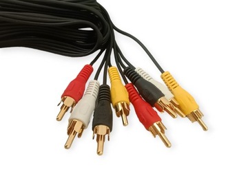 4 wtyki RCA na 4 wtyki RCA BEGLI 3m