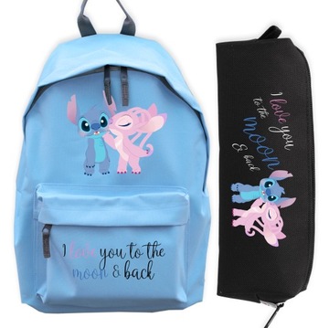 ZESTAW PLECAK + PIÓRNIK Prezent Dla Dziecka LILO STICH Love You To The Moon