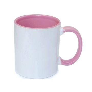 Kubek 330ml ECO FUNNY Różowy Sublimacja