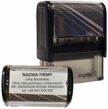 PIECZĄTKA - IMPRINT 12 do 6 linii - TRODAT 8912 - LEKARSKA IMIENNA FIRMOWA