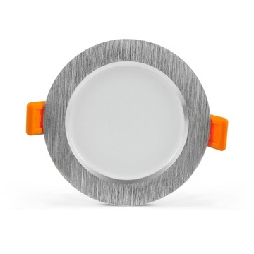 Oprawa do zabudowy LED 7W/3000K srebrna matowa
