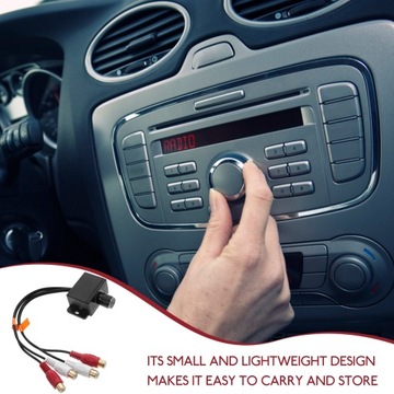 Wzmacniacz Kabel regulacji głośności Bass RCA Audio