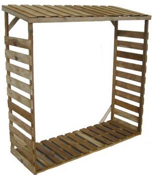 DREWUTNIA STOJAK DREWNO KOMINKOWE 178x170x60cm