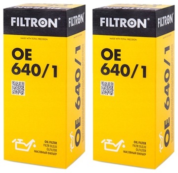 2× FILTRON OE 640/1 FILTR OLEJE