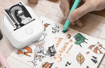 PHOMEMO T02 MINI DRUKARKA TERMICZNA ZDJĘĆ NOTATEK ETYKIET SAMOPRZYLEPNYCH
