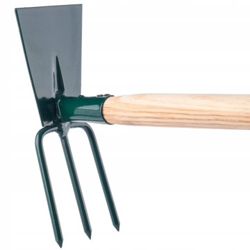 MOTYKA MOTYCZKA OGRODOWA DO KOPANIA KOPACZKA Z WIDEŁKAMI 7cm HACZKA 83cm