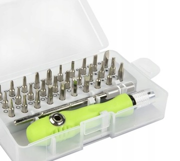 ZESTAW PRECYZYJNYCH ŚRUBOKRĘTÓW WKRĘTAKÓW WKRĘTAKI Z MAGNESEM BITY 32W1