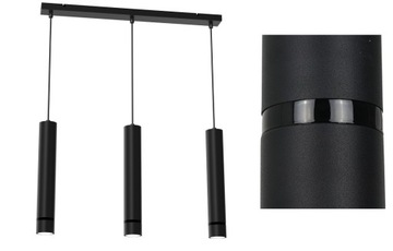 LAMPA ŻYRANDOL ZWIS TUBA EYE NAD STÓŁ 3xGU10 PL