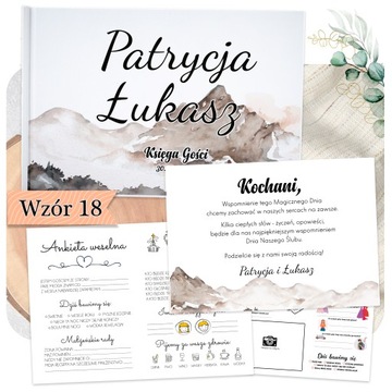 KSIĘGA GOŚCI ALBUM NA WESELE ŚLUB - GÓRY TARTY