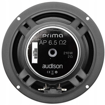 Audison AP 6.5 2 Ом / Басовые колонки / НЧ-динамики / 16,5 см / Мощность 210 Вт