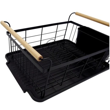 ЧЕРНЫЙ ДРЕНАЖ ДЛЯ СУШКИ ПОСУДЫ, БОЛЬШОЙ ПОДДОН ДЛЯ КАПЕЛЬНИКА