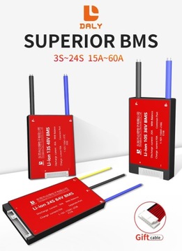Модуль DALY Balancer BMS 10S 30A 120A 36-42V Li-ion IP67 PCM ОБЩИЙ ПОРТ