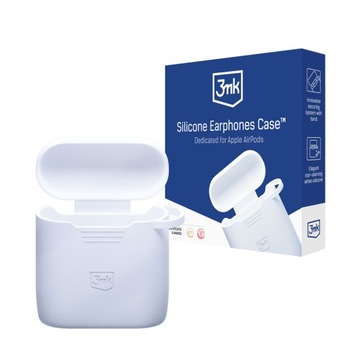 Białe Etui cover do słuchawek AirPods 2nd gen. 3mk Silicone Earphones Case