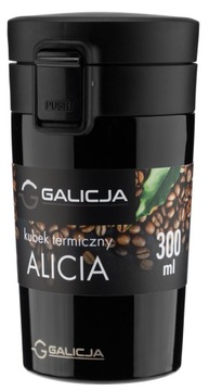 KUBEK TERMICZNY ALICIA 300ml CZARNY GALICJA 24694